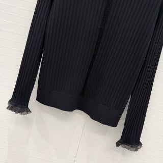 Ribbed Knit Long Sleeve Dress – Structured Elegance