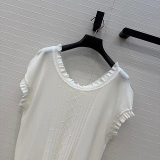 Silk-Blend Cap Sleeve Top – Refined Soft Elegance