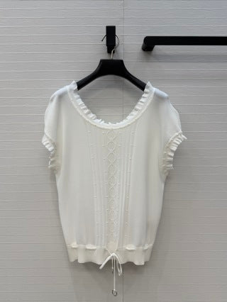 Silk-Blend Cap Sleeve Top – Refined Soft Elegance