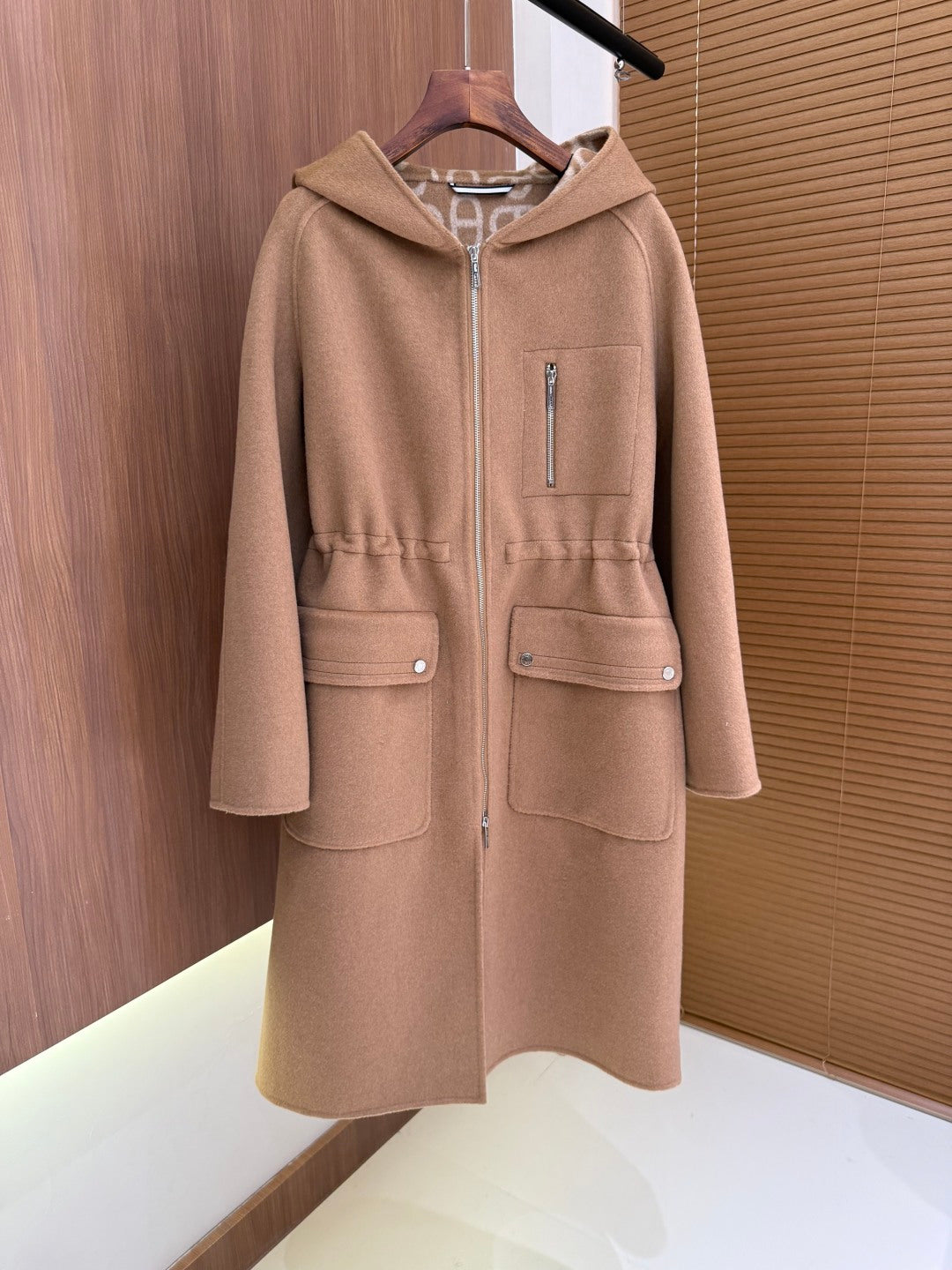 Hooded Wool Coat