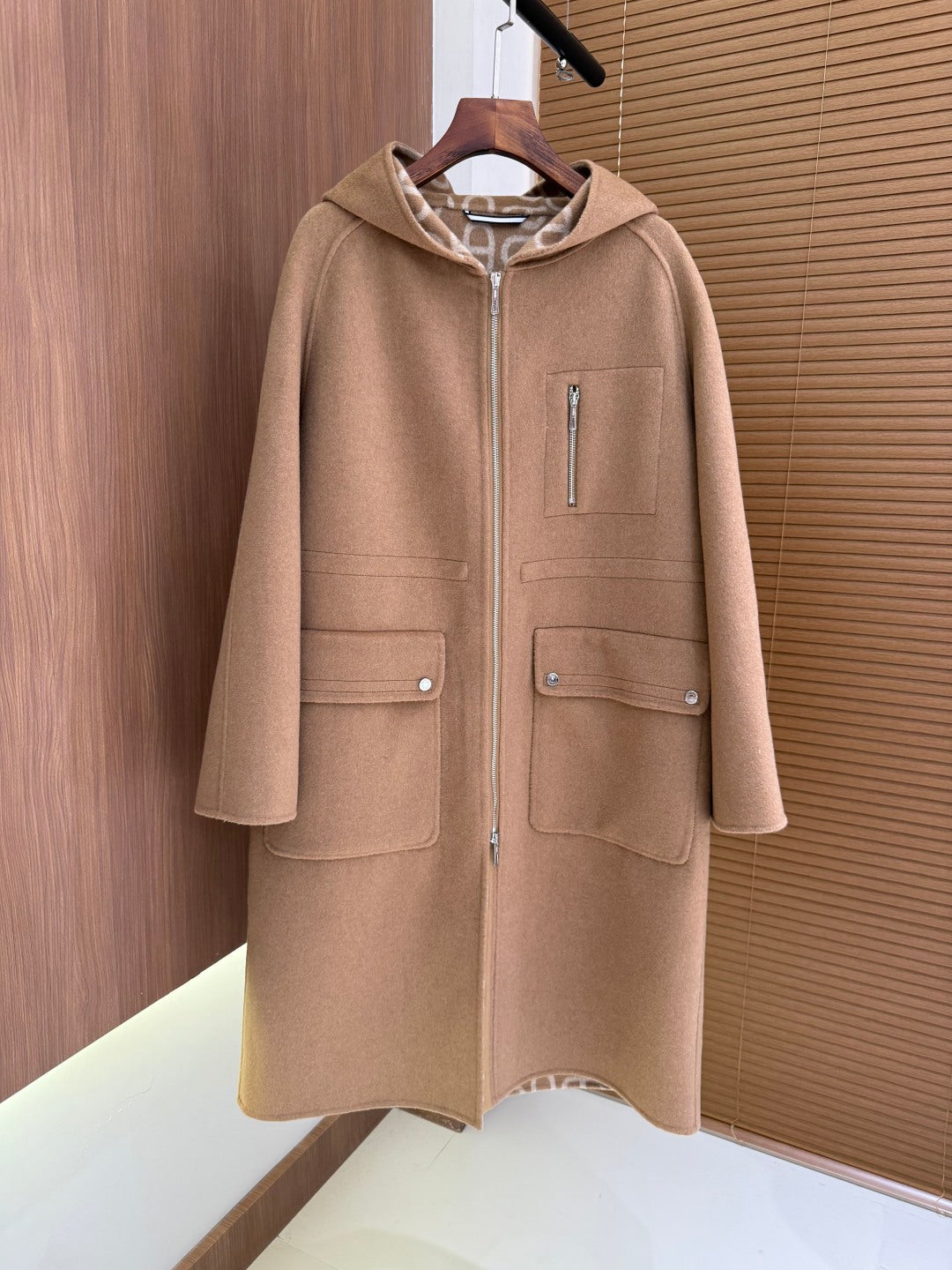 Hooded Wool Coat