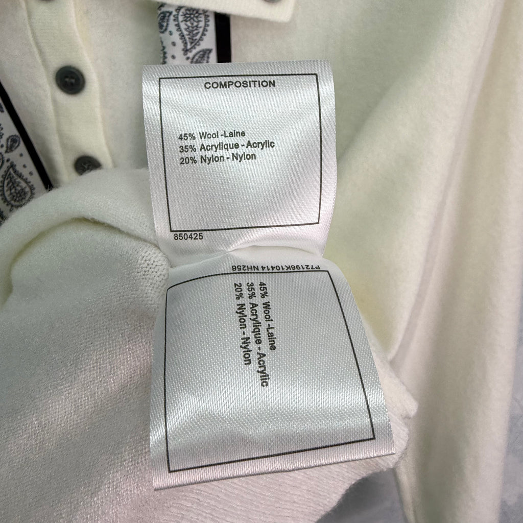 Scarf-Detail Knit Sweater