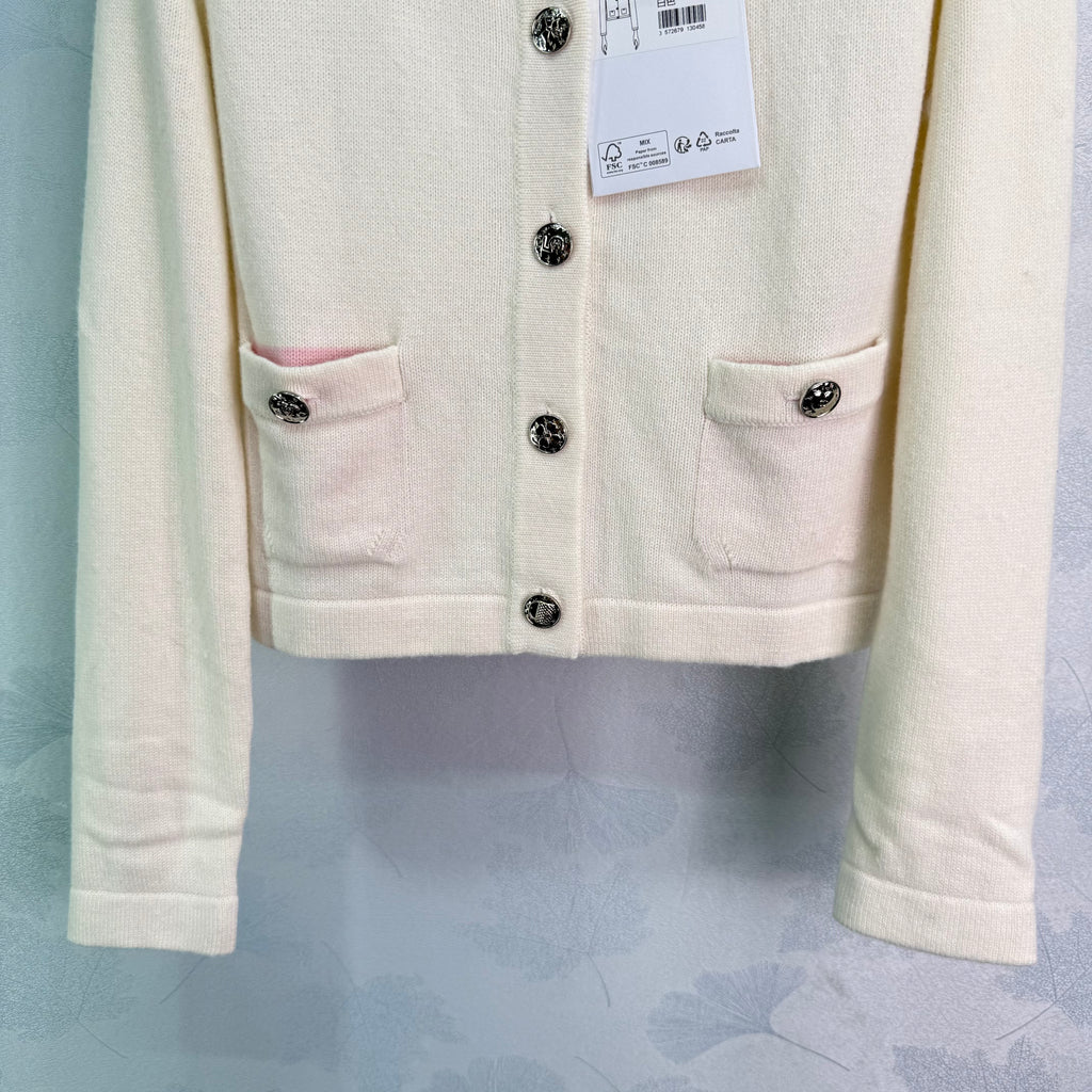 Buttoned Knit Cardigan