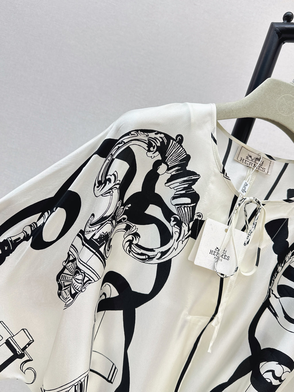 Printed Silk Long Dress