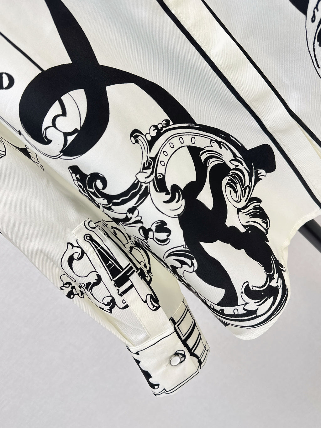 Printed Silk Shirt & Trousers Set