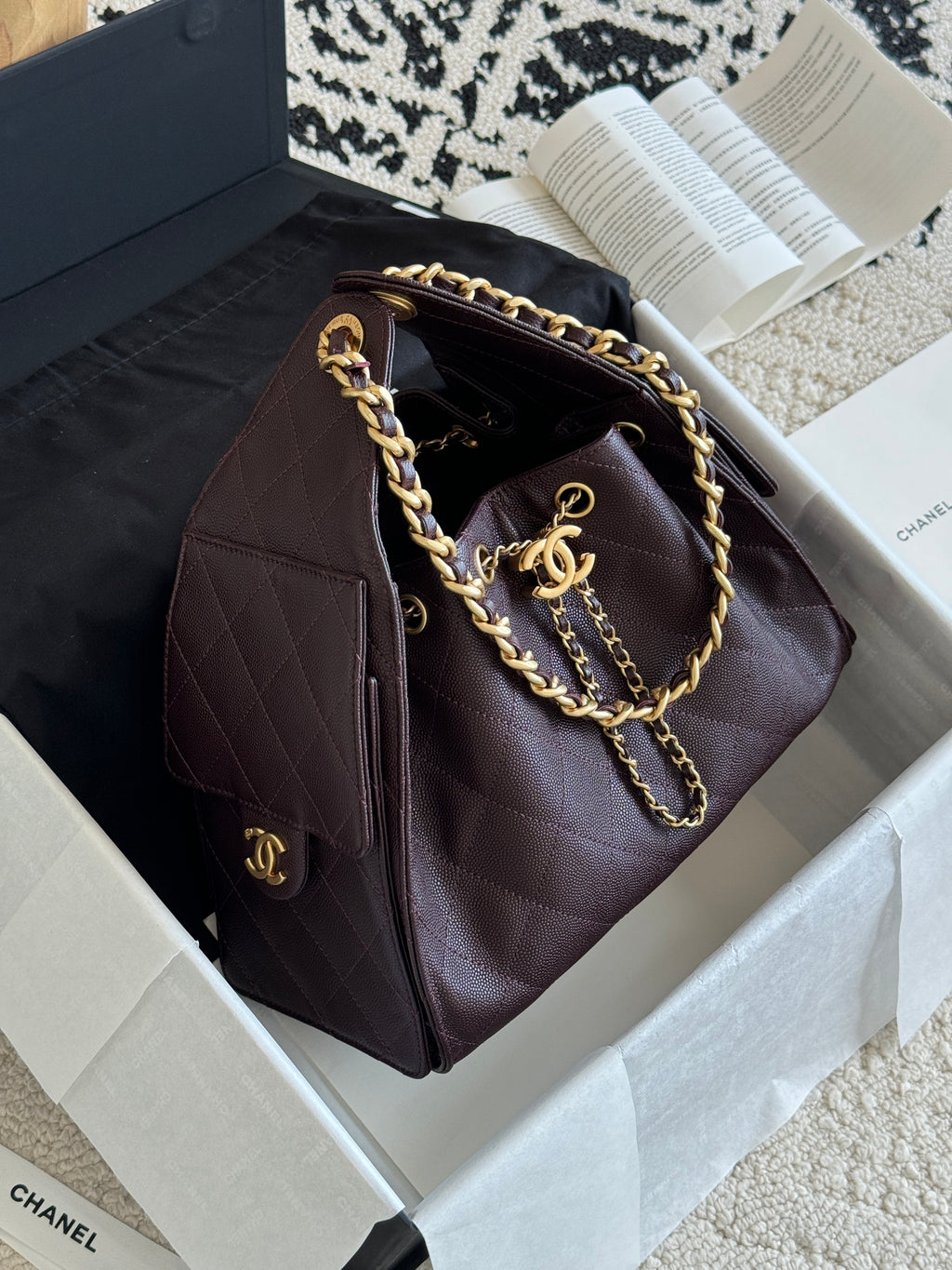 25 Medium Quilted Hobo Handbag