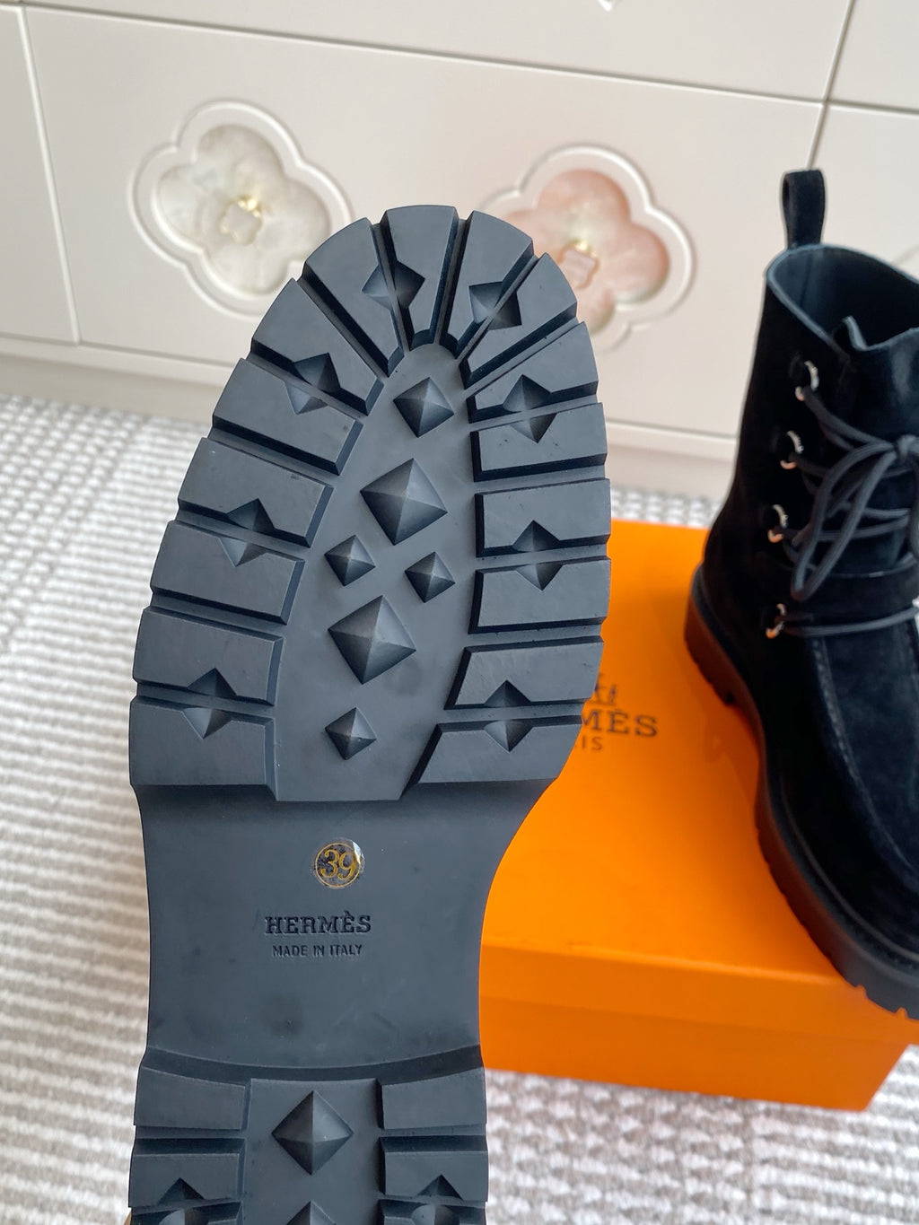 Land Suede Lace-Up Combat Boots