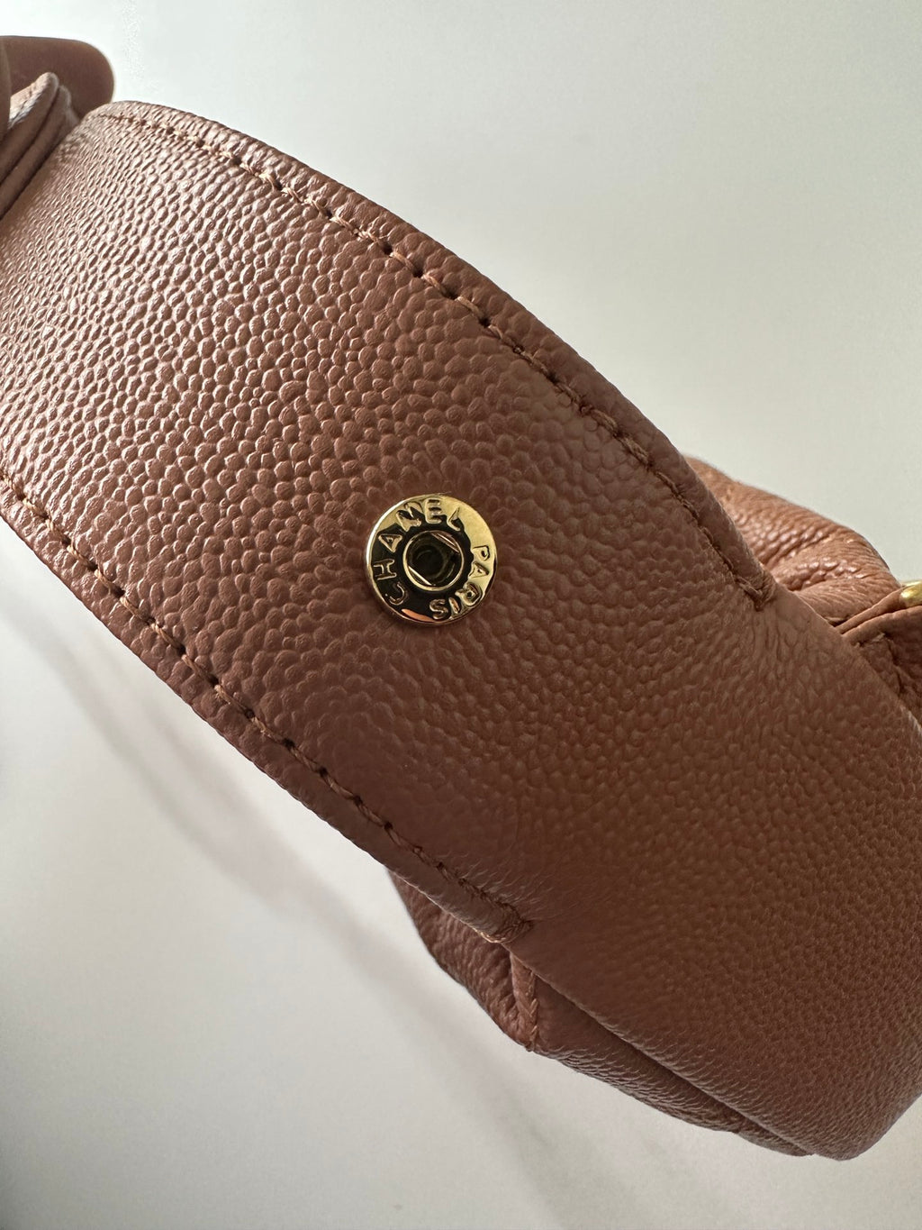 Pearl-Chain Quilted Mini Hobo Bag