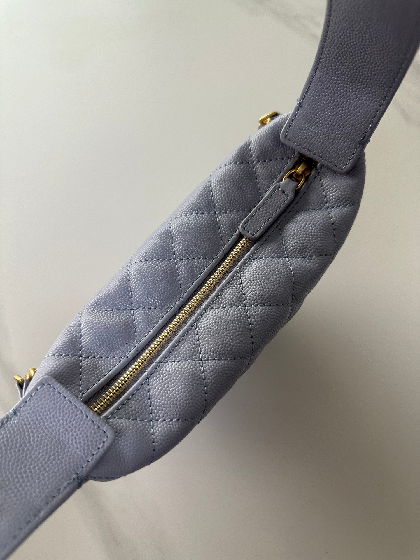 Pearl-Chain Quilted Mini Hobo Bag