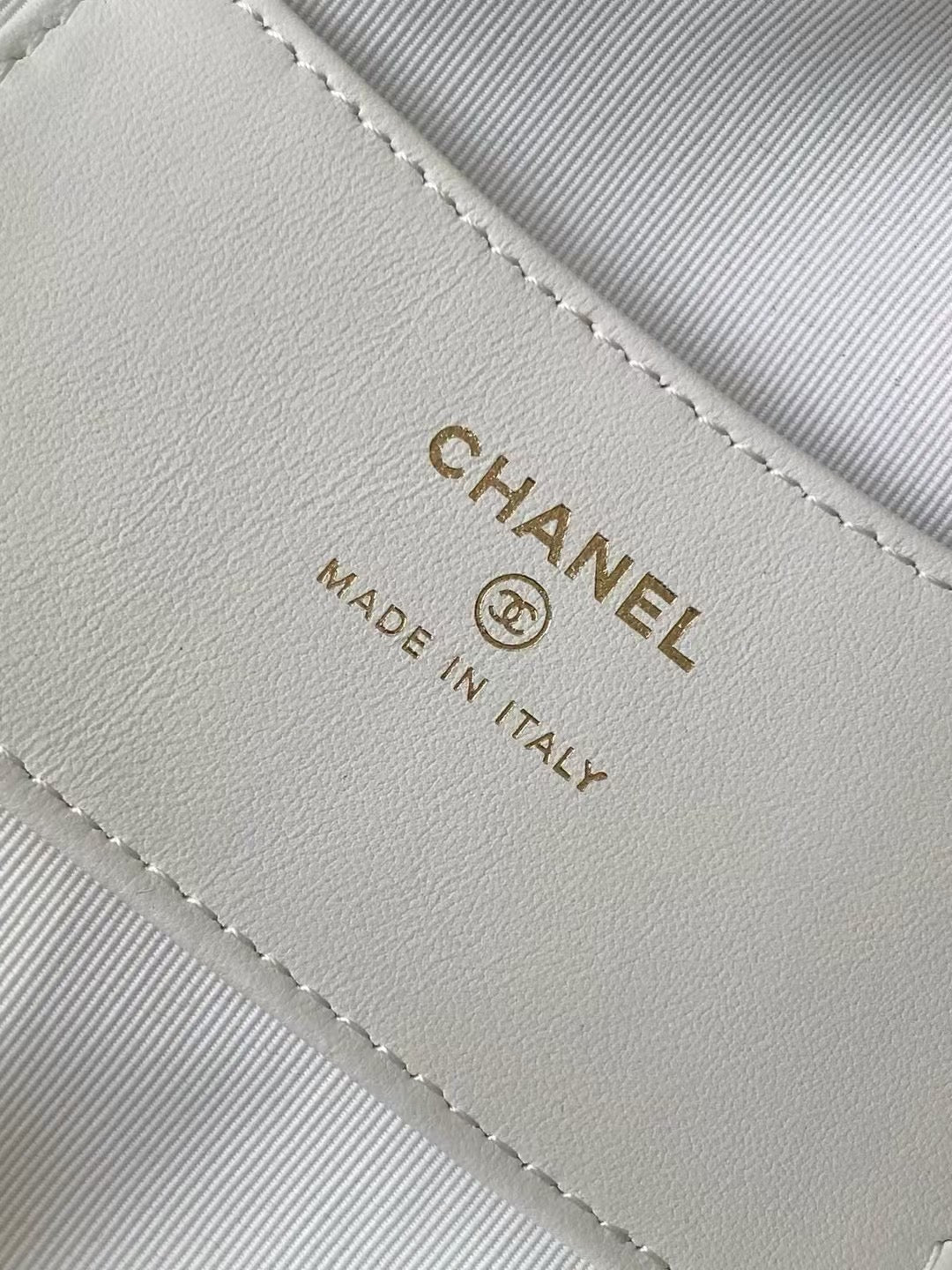 Pearl-Chain Quilted Mini Hobo Bag