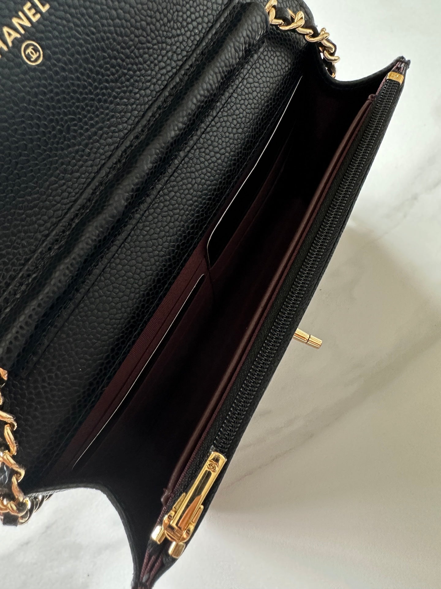 Quilted Classic Wallet on Chain