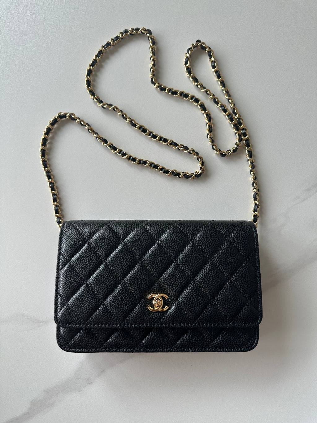 Quilted Classic Wallet on Chain