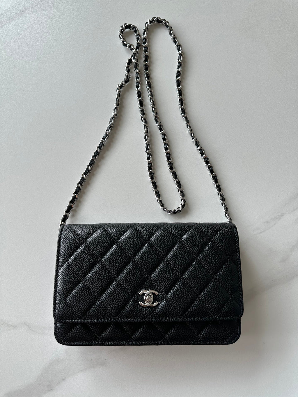 Quilted Classic Wallet on Chain