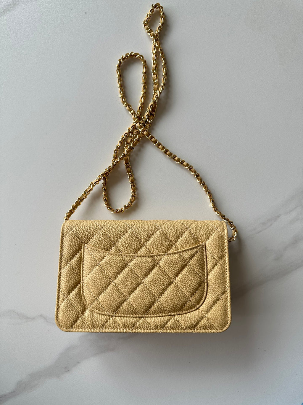 Quilted Classic Wallet on Chain