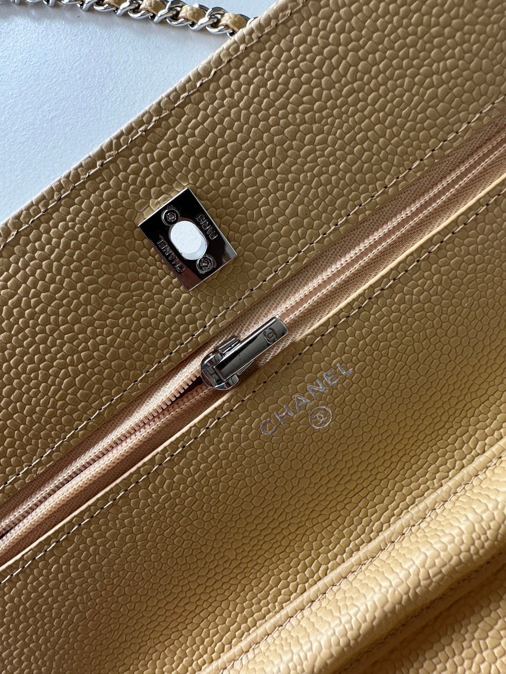 Quilted Classic Wallet on Chain