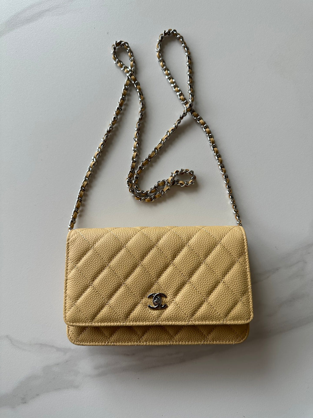 Quilted Classic Wallet on Chain