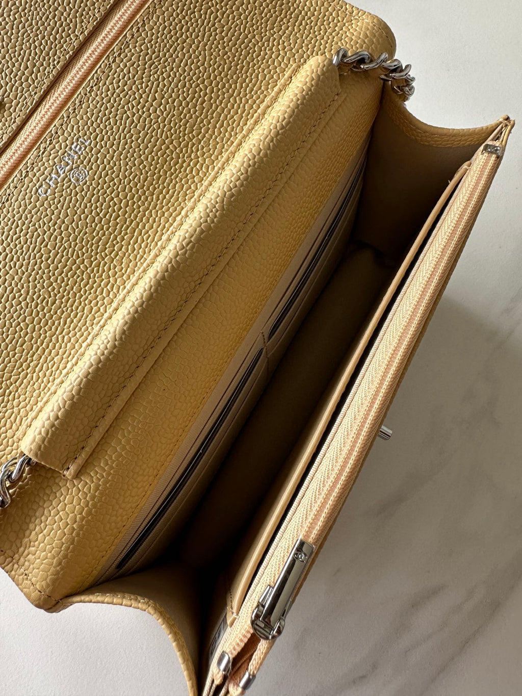 Quilted Classic Wallet on Chain