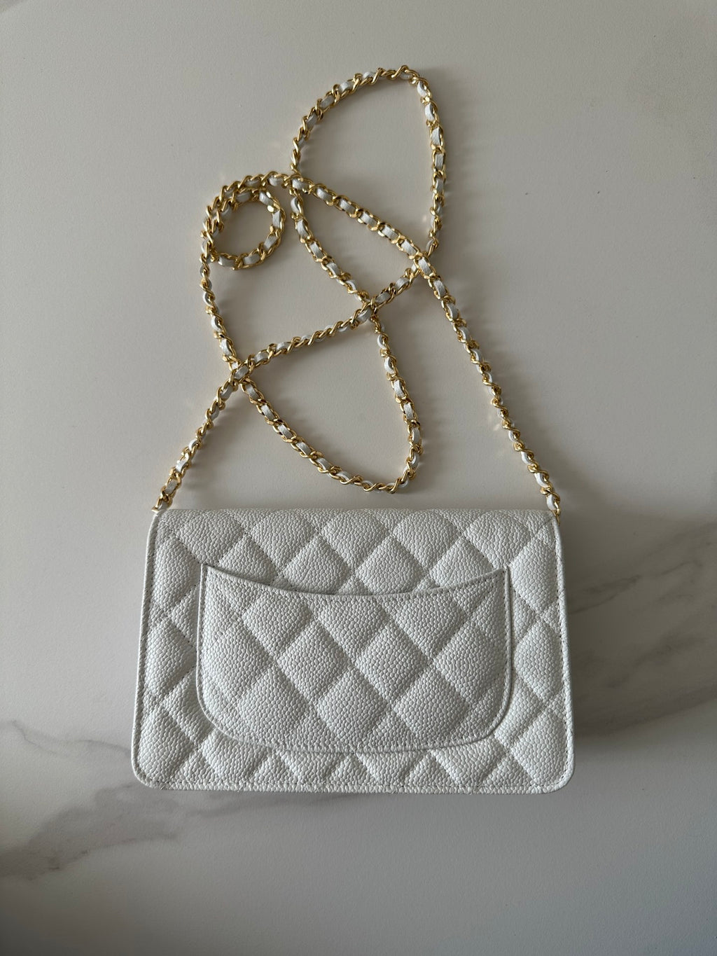 Quilted Classic Wallet on Chain