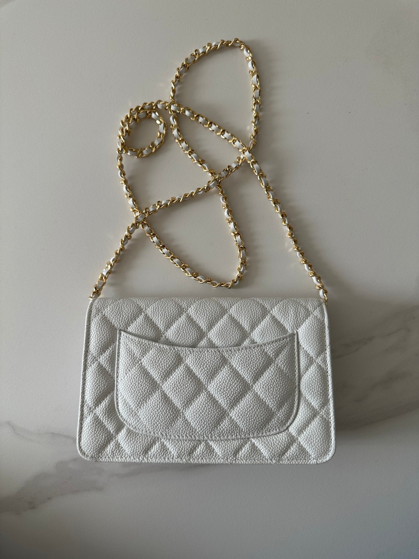 Quilted Classic Wallet on Chain