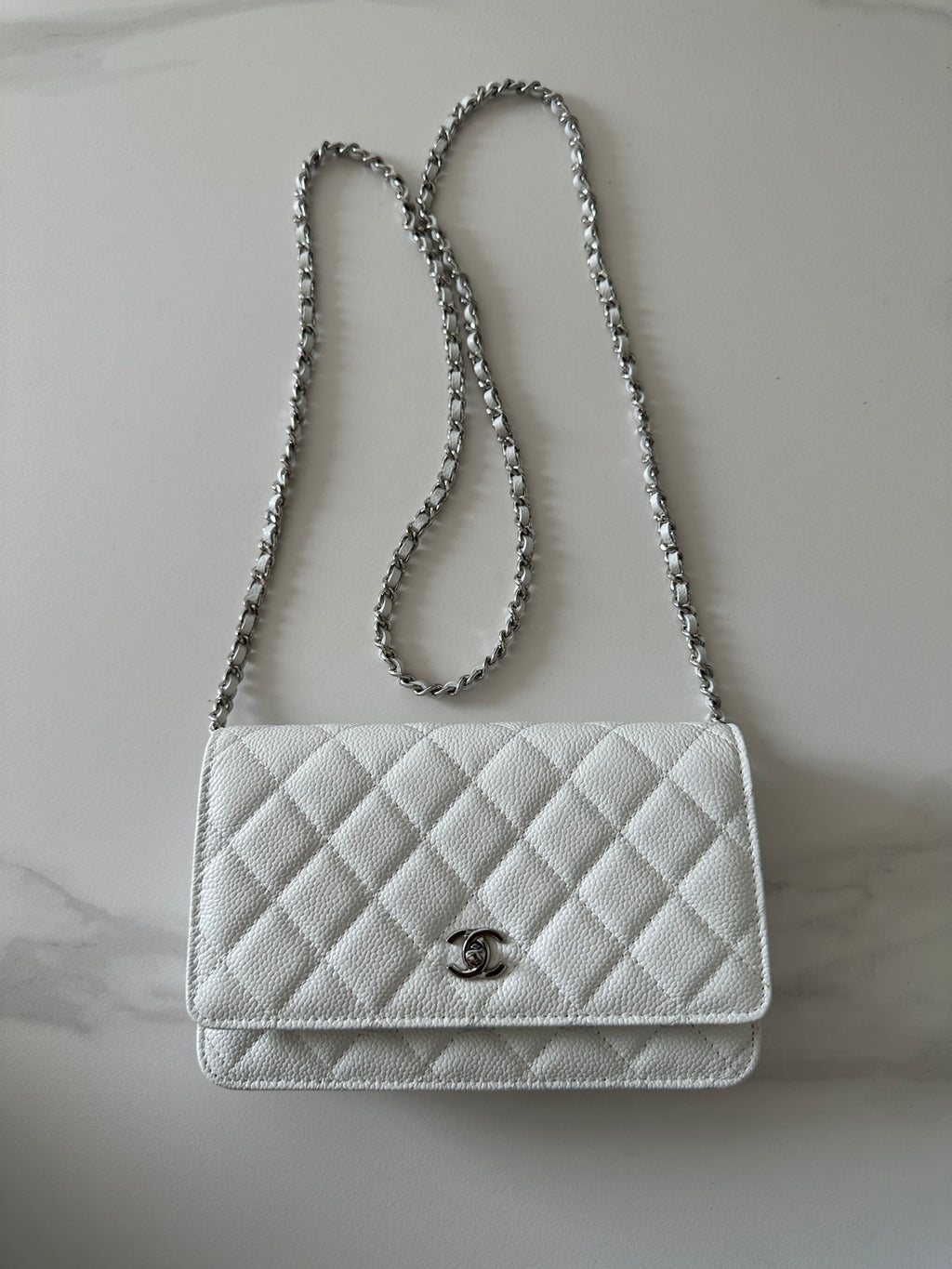 Quilted Classic Wallet on Chain