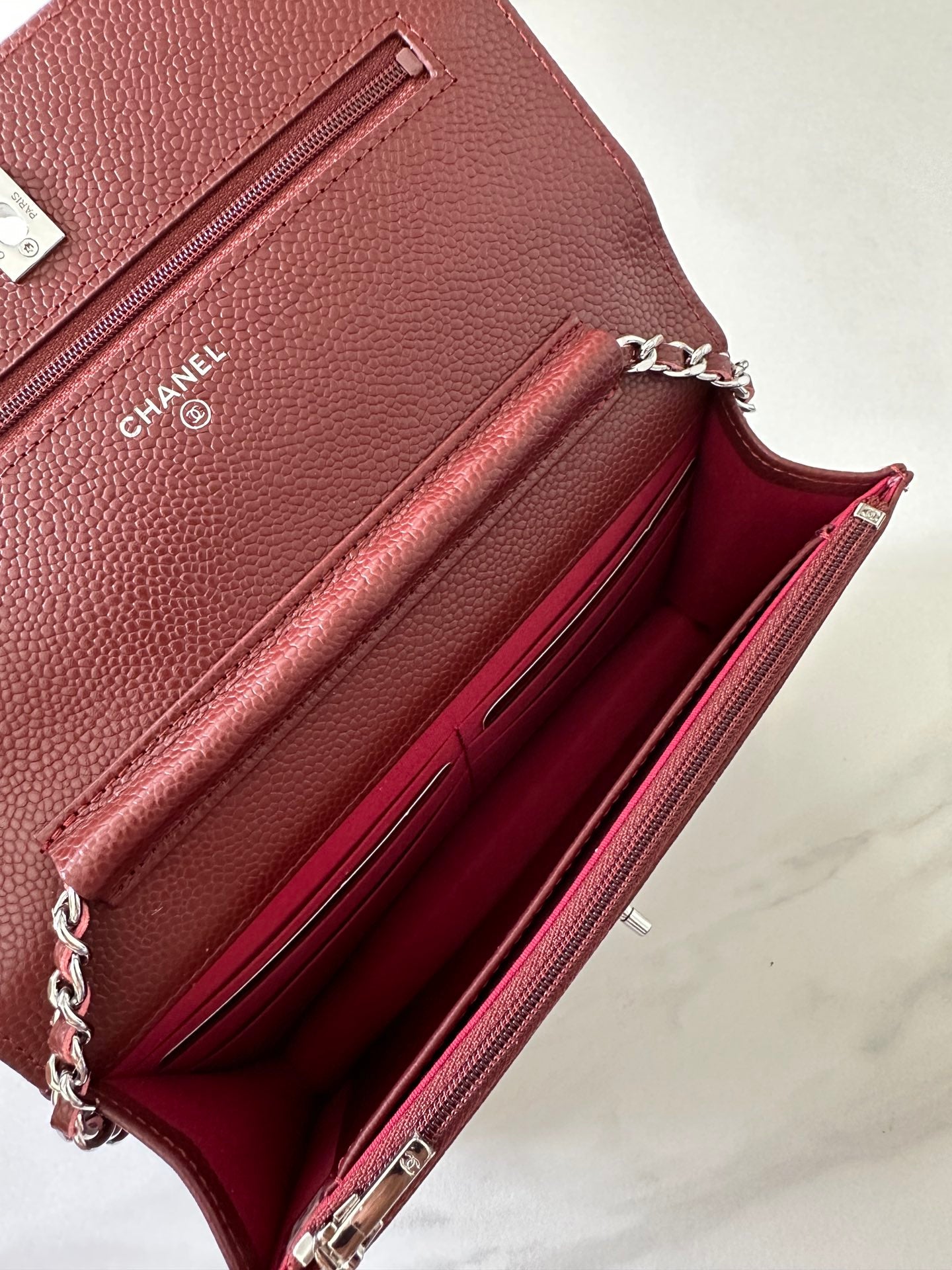 Quilted Classic Wallet on Chain