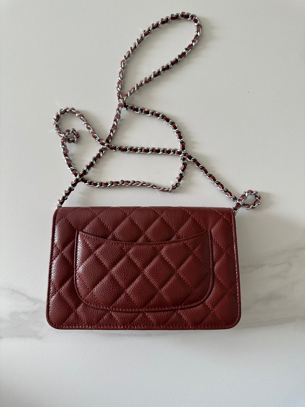 Quilted Classic Wallet on Chain