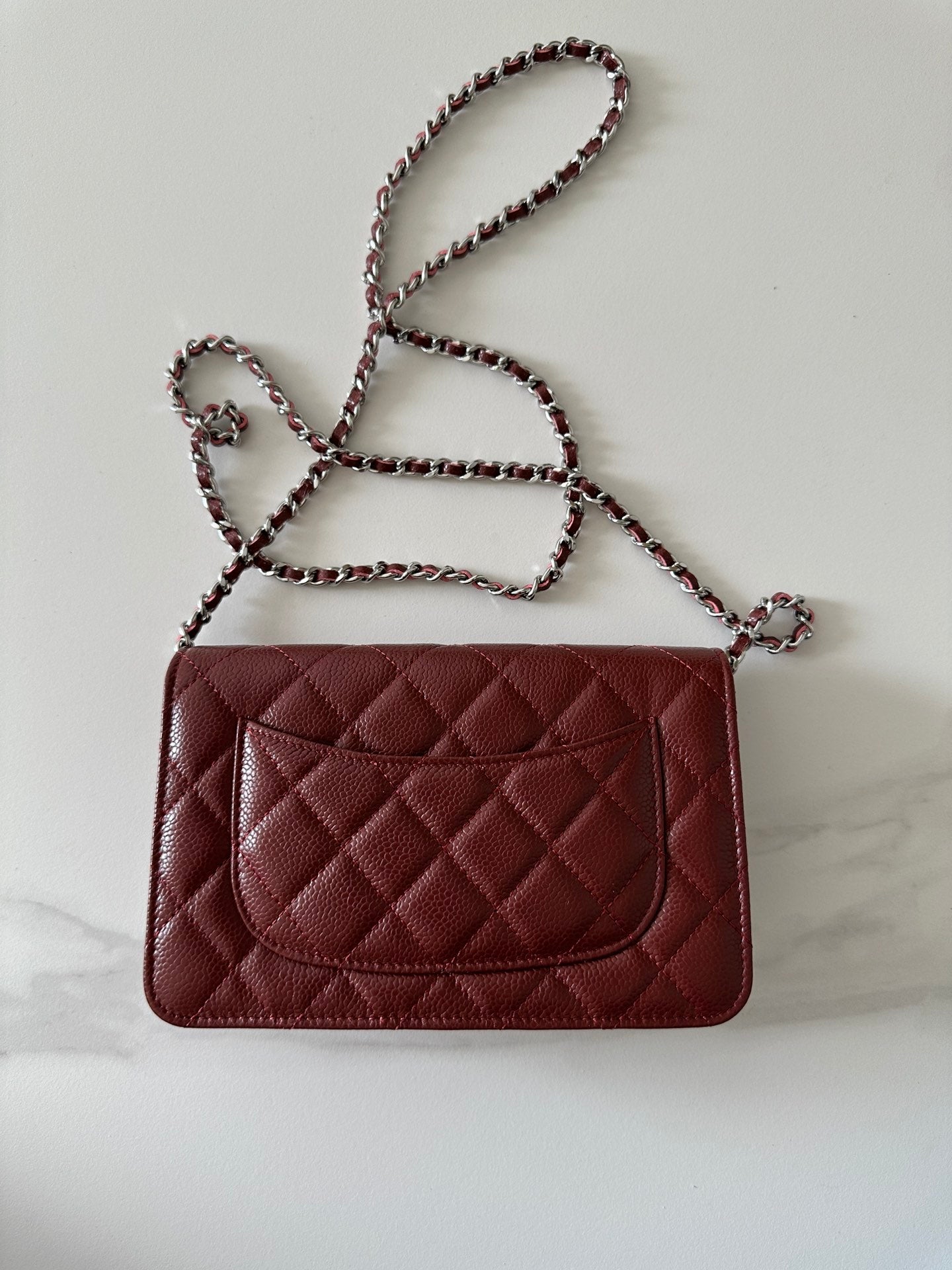 Quilted Classic Wallet on Chain