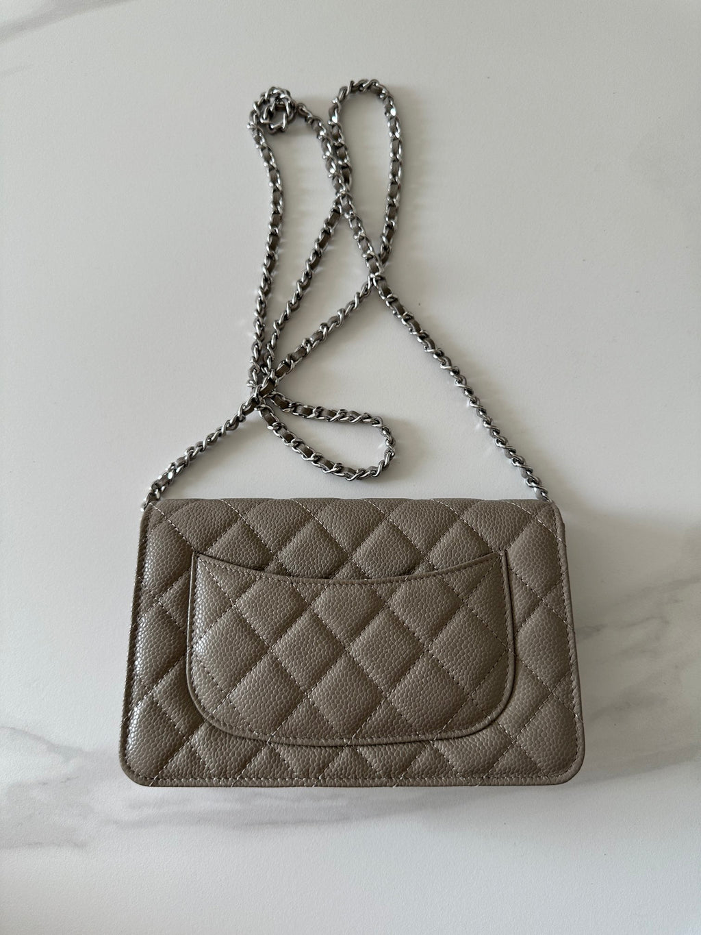 Quilted Classic Wallet on Chain