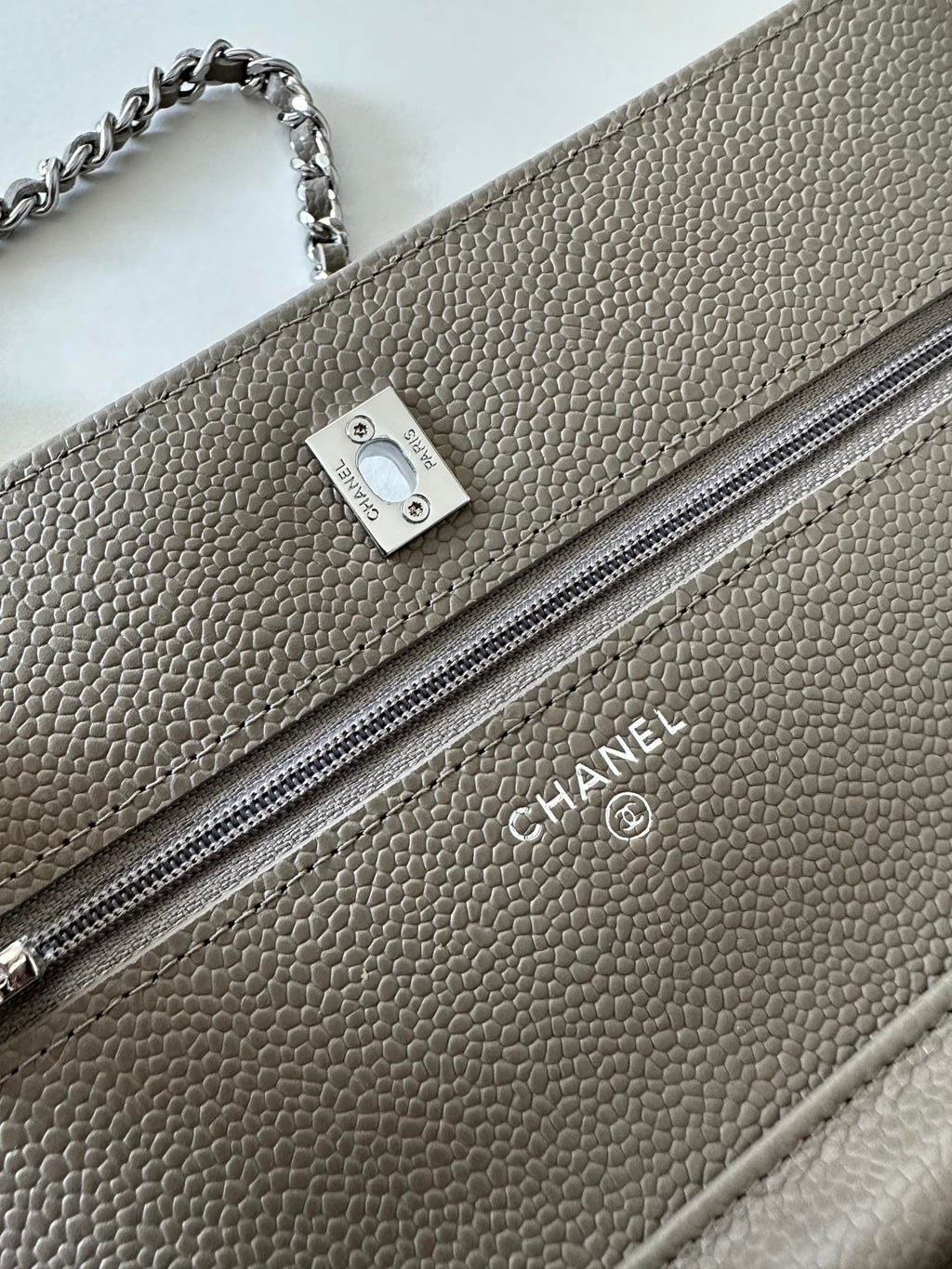 Quilted Classic Wallet on Chain