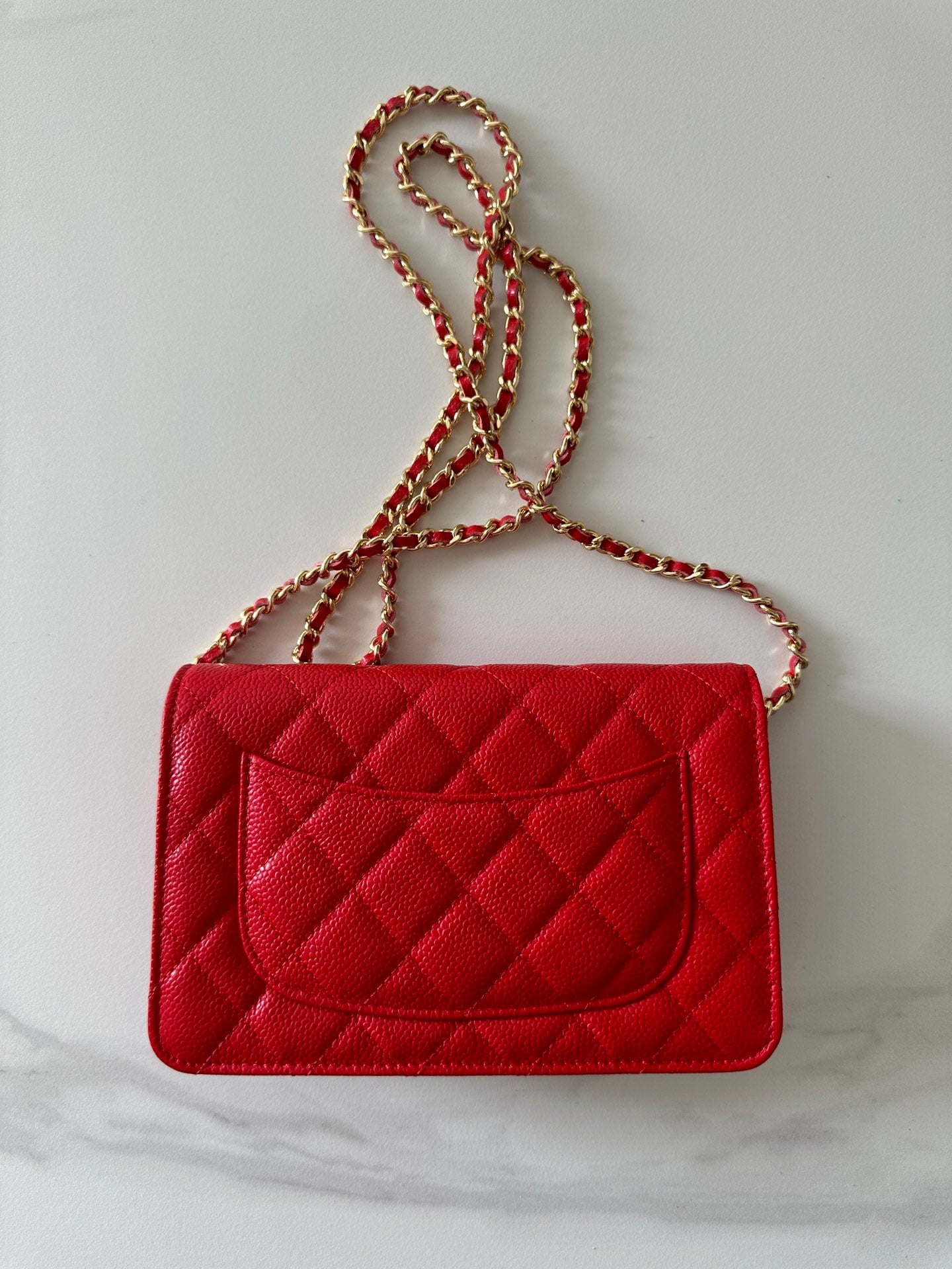 Quilted Classic Wallet on Chain