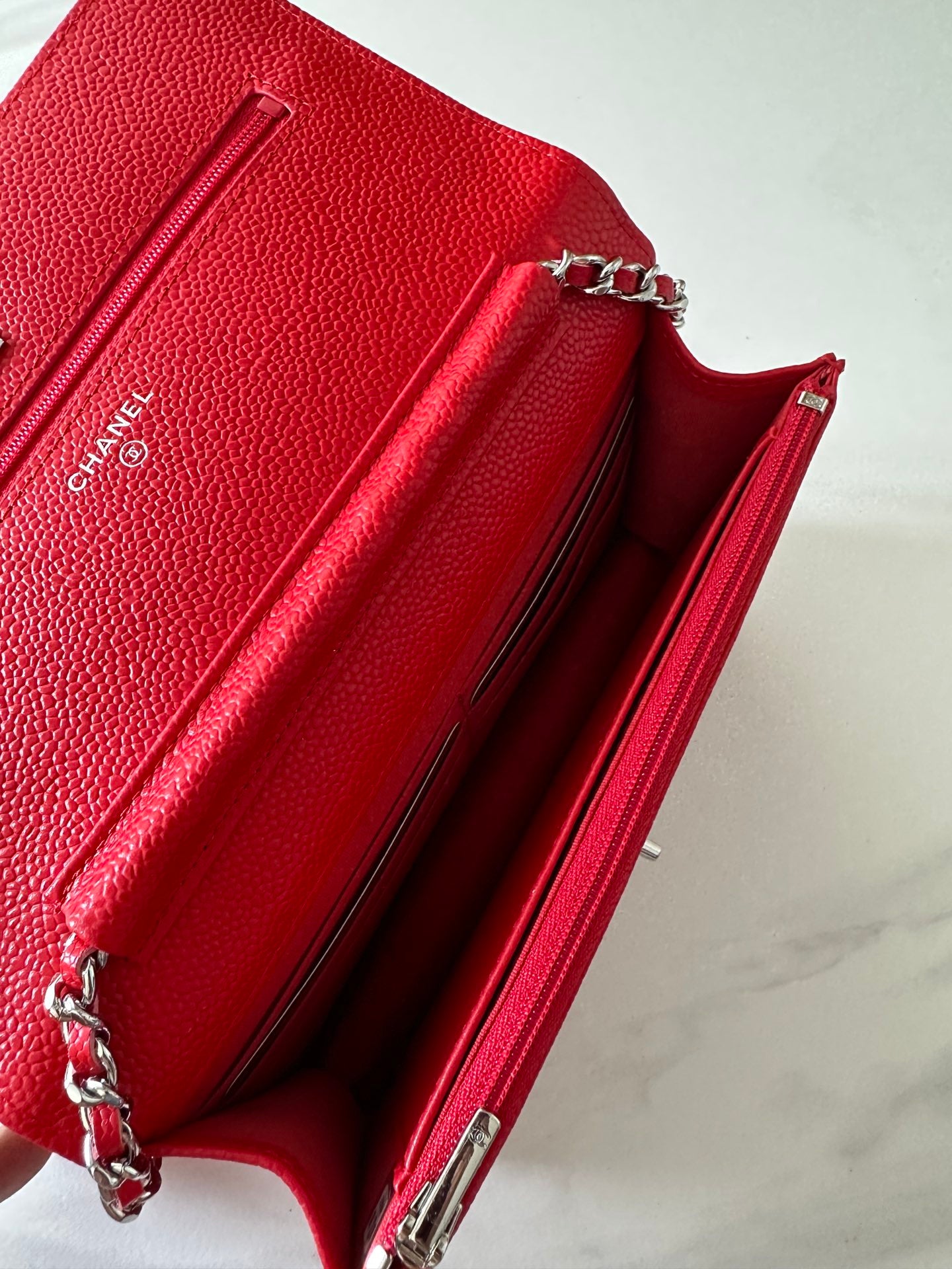 Quilted Classic Wallet on Chain