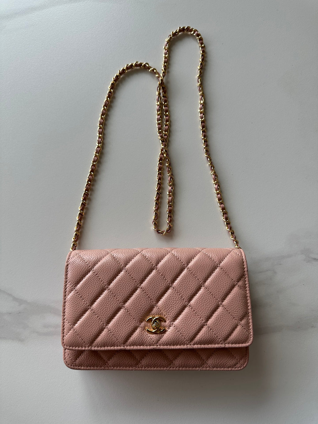 Quilted Classic Wallet on Chain