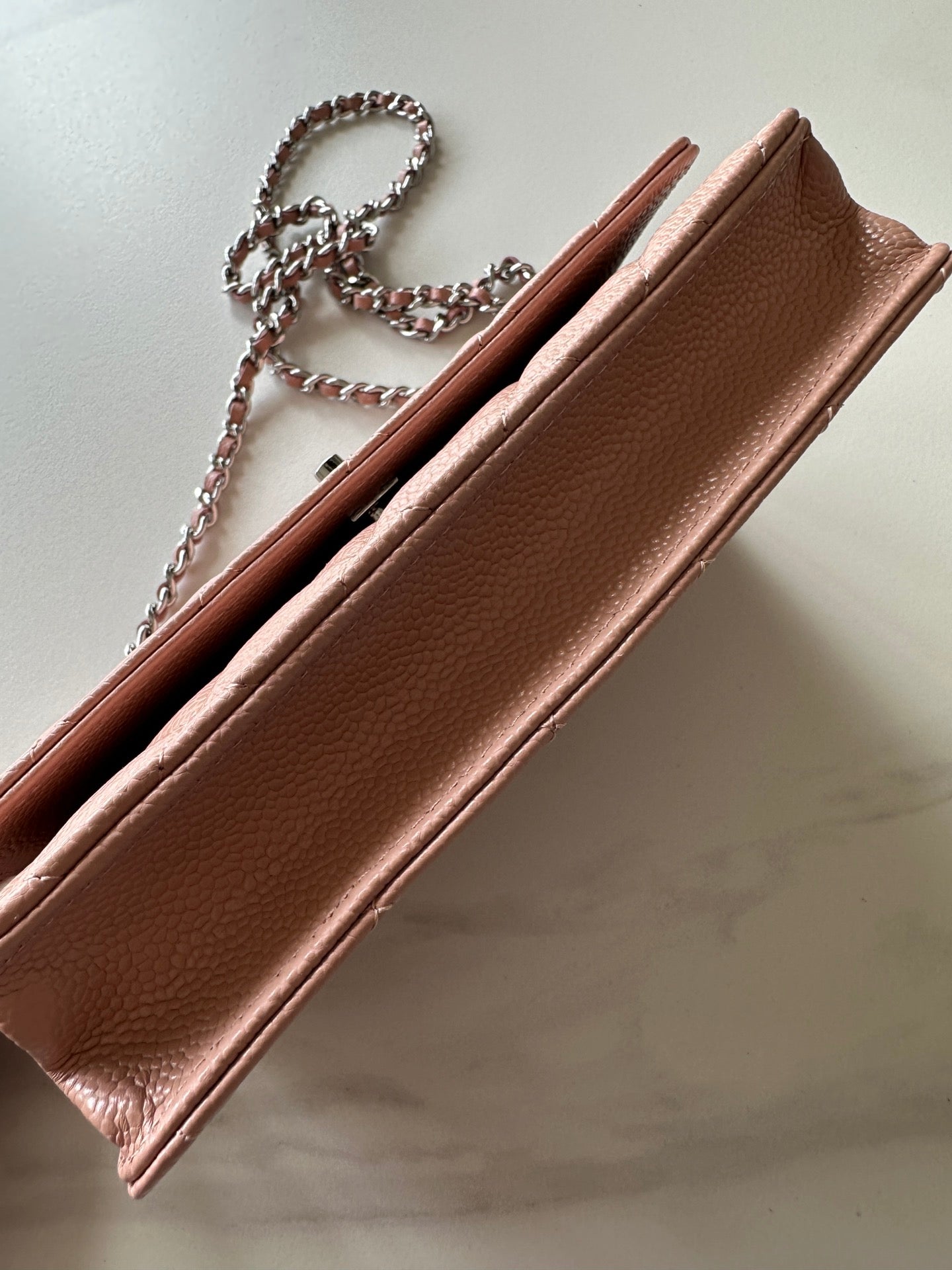 Quilted Classic Wallet on Chain