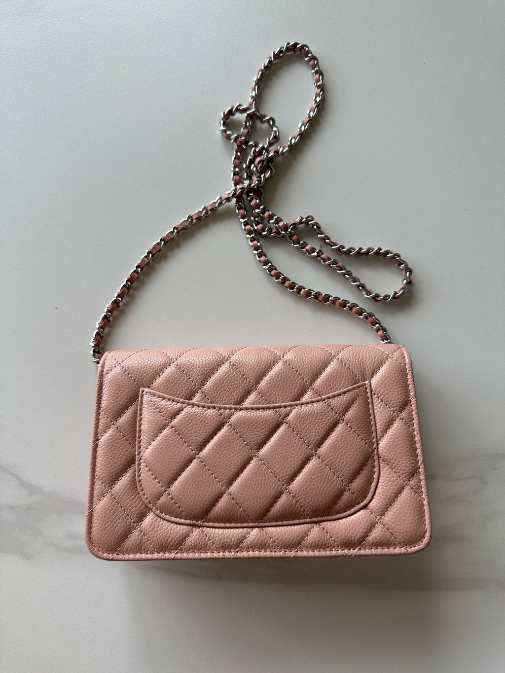 Quilted Classic Wallet on Chain