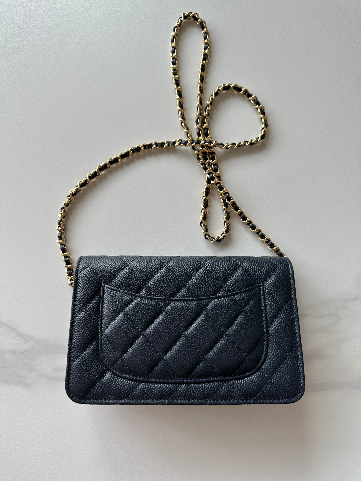 Quilted Classic Wallet on Chain