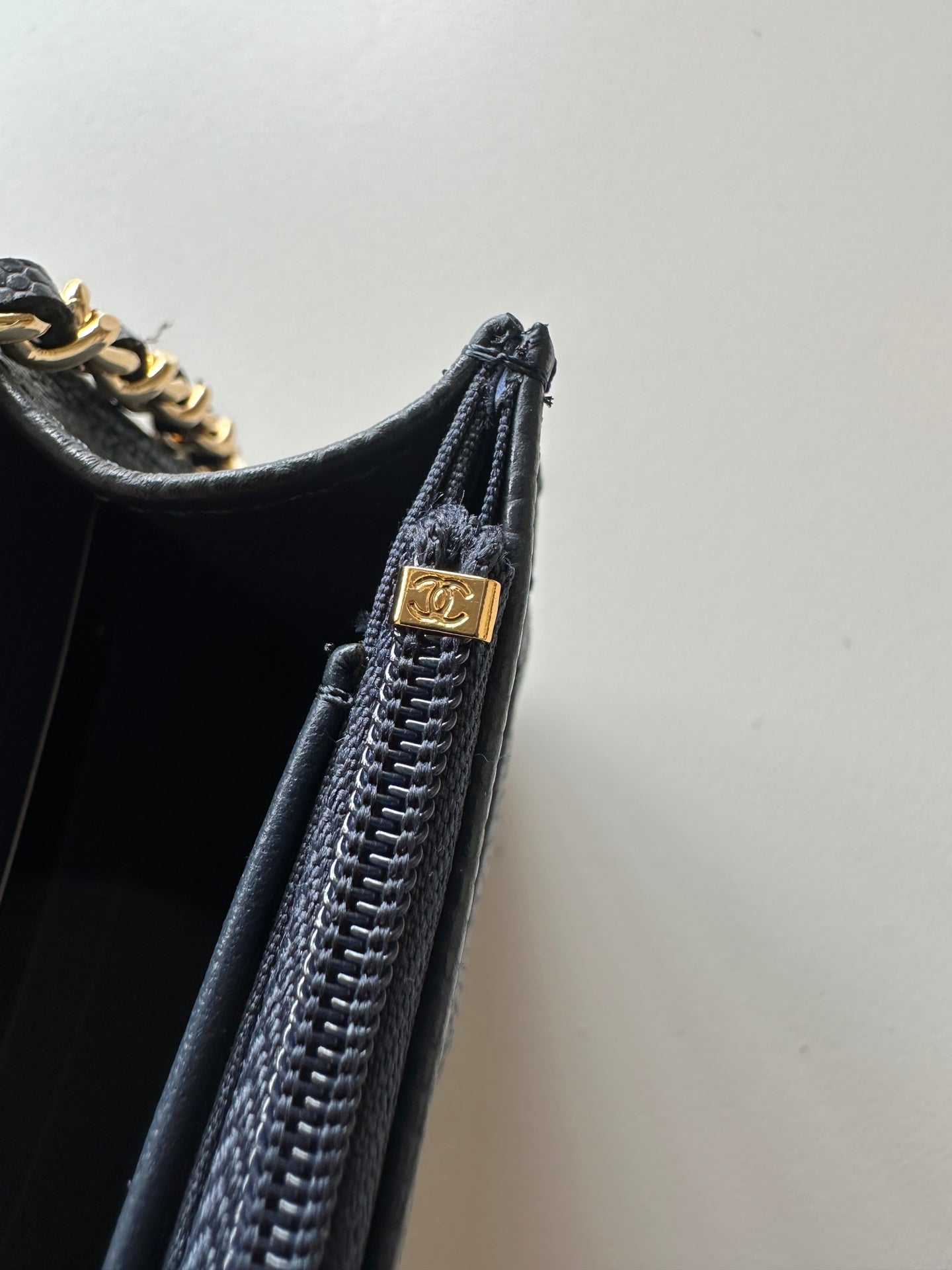 Quilted Classic Wallet on Chain