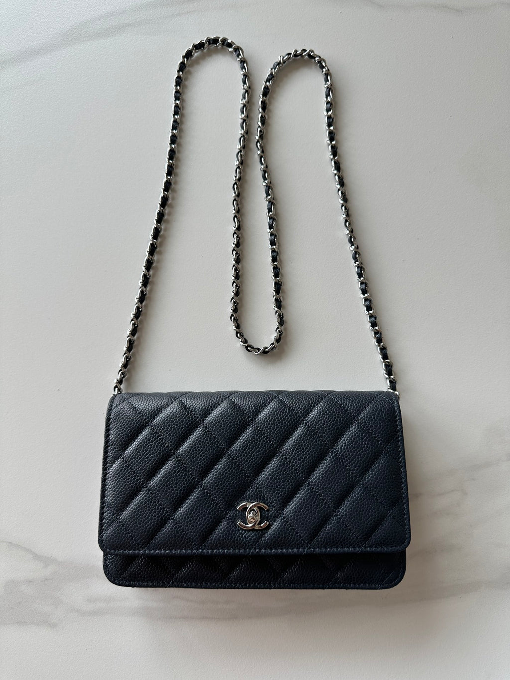 Quilted Classic Wallet on Chain