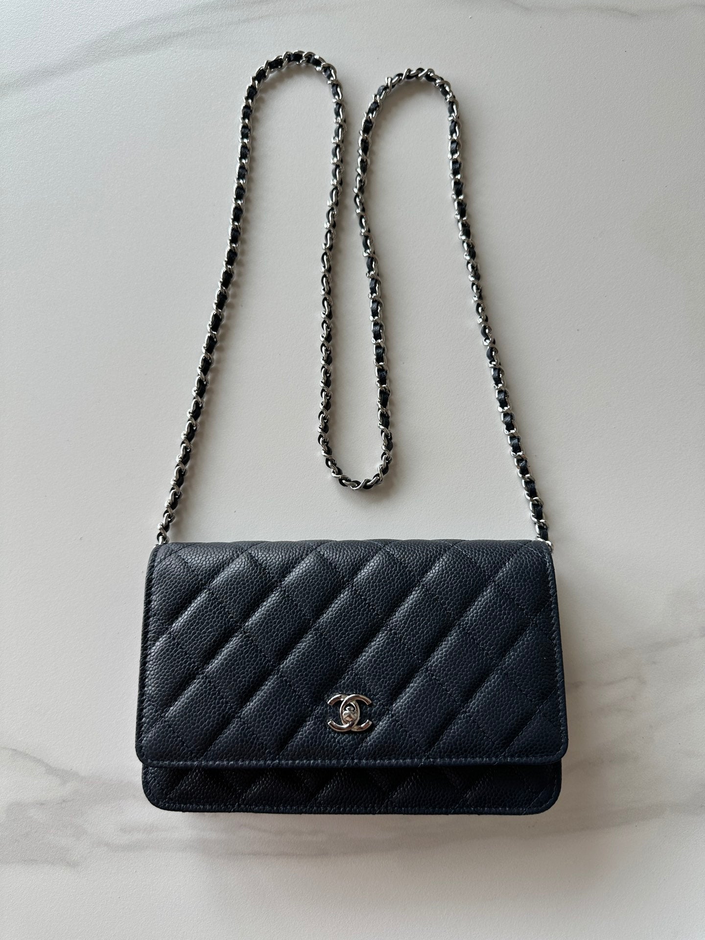 Quilted Classic Wallet on Chain