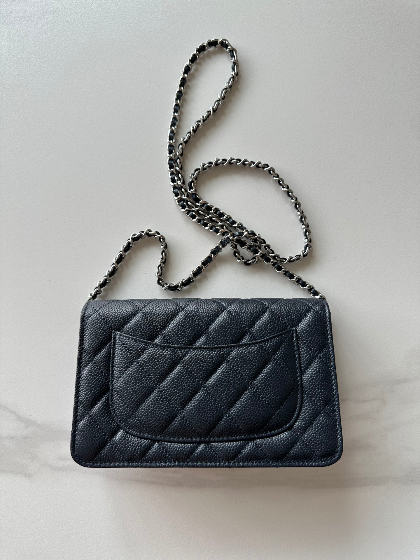 Quilted Classic Wallet on Chain