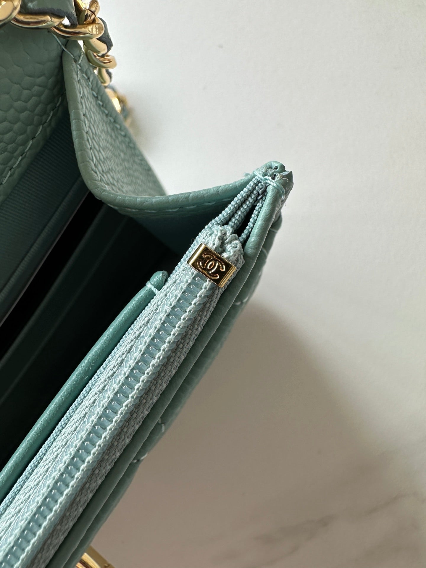 Quilted Classic Wallet on Chain