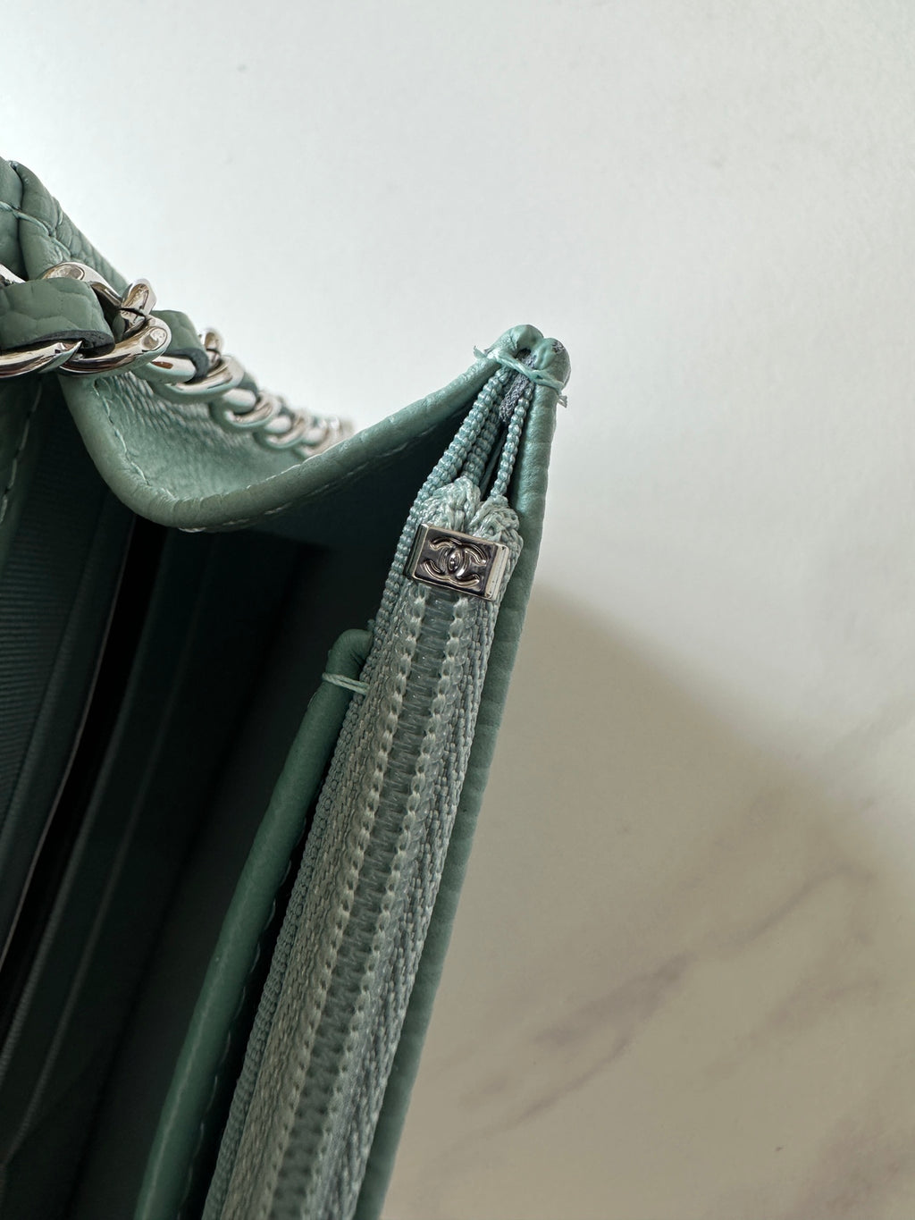 Quilted Classic Wallet on Chain