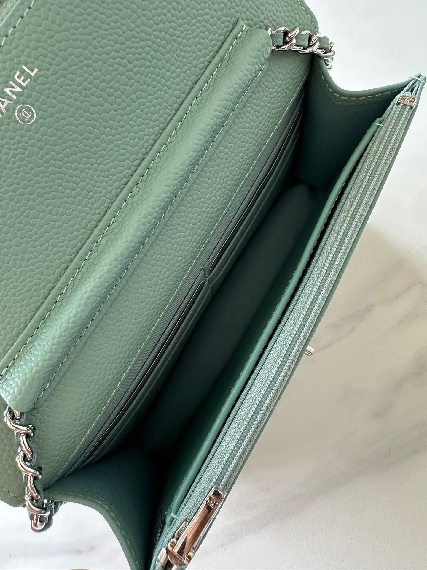 Quilted Classic Wallet on Chain