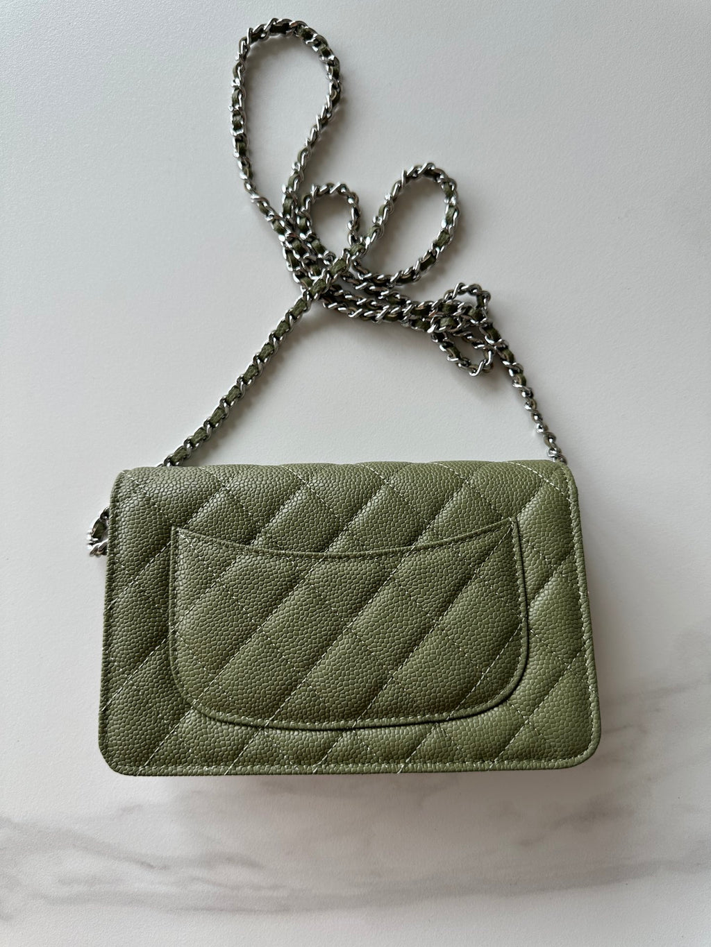 Quilted Classic Wallet on Chain