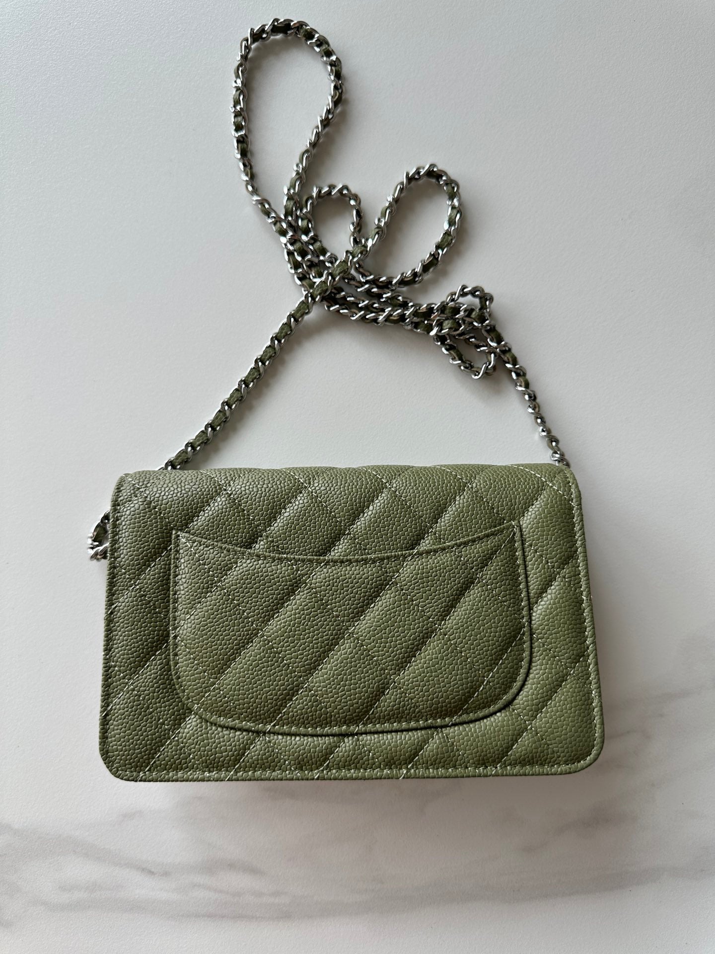 Quilted Classic Wallet on Chain