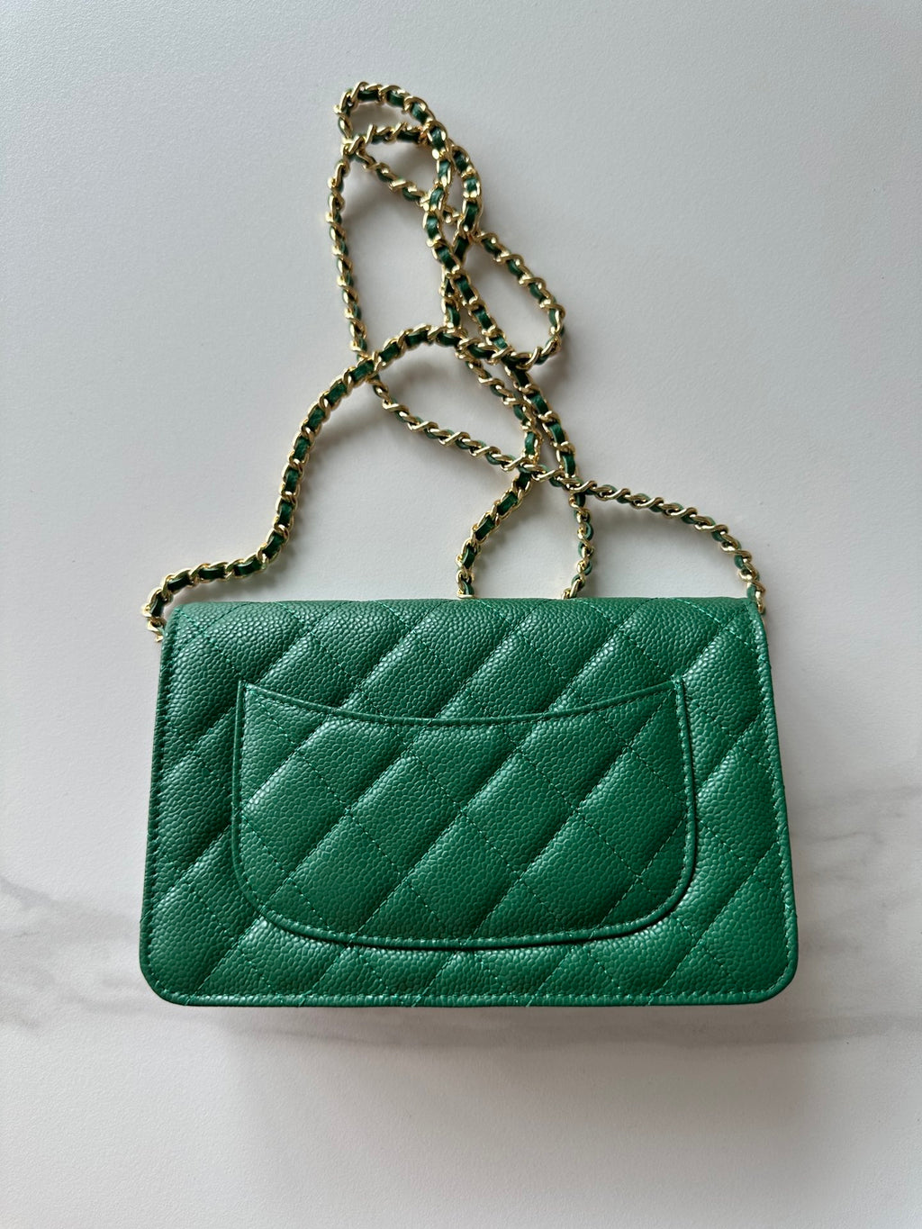 Quilted Classic Wallet on Chain