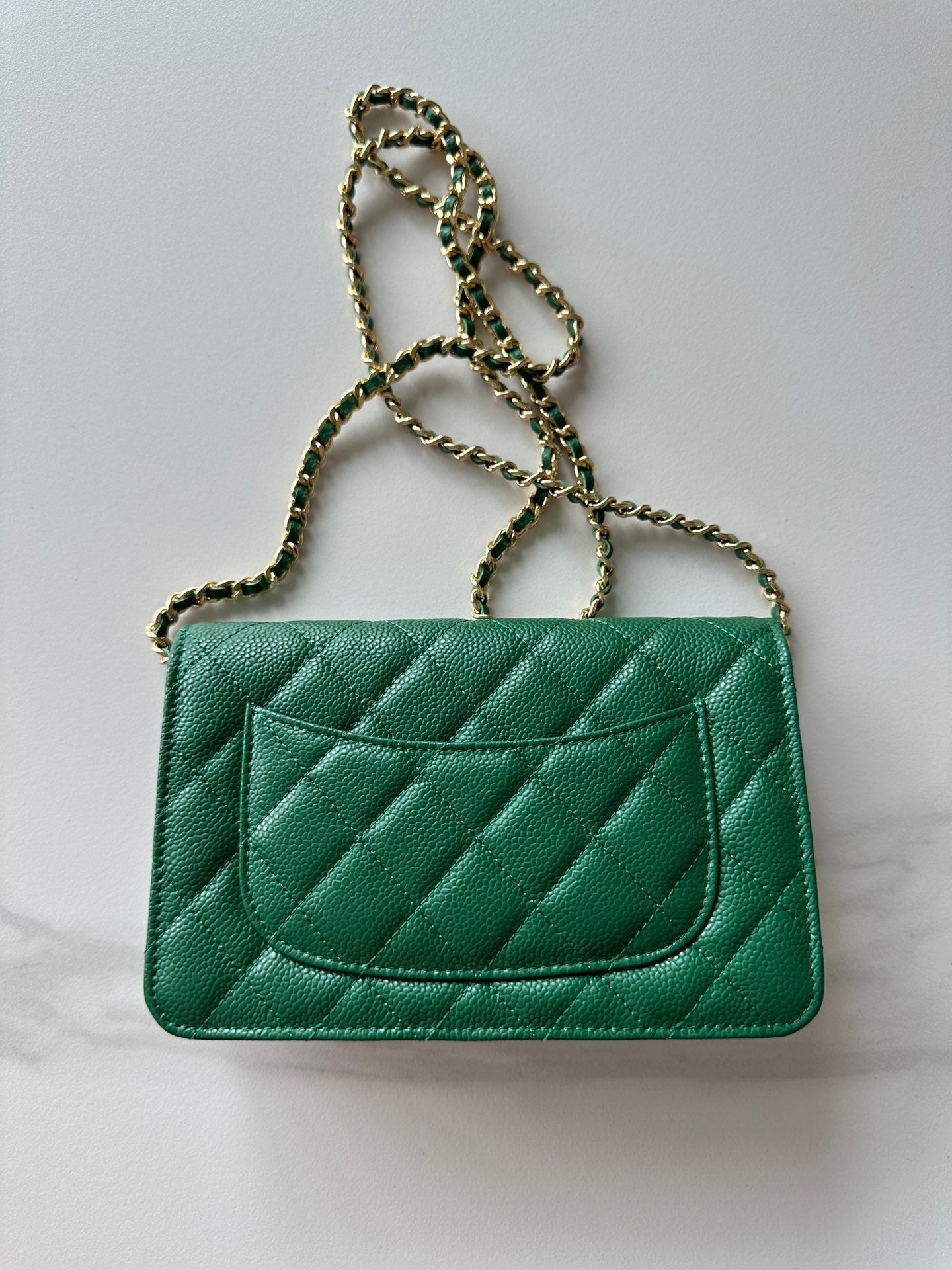 Quilted Classic Wallet on Chain
