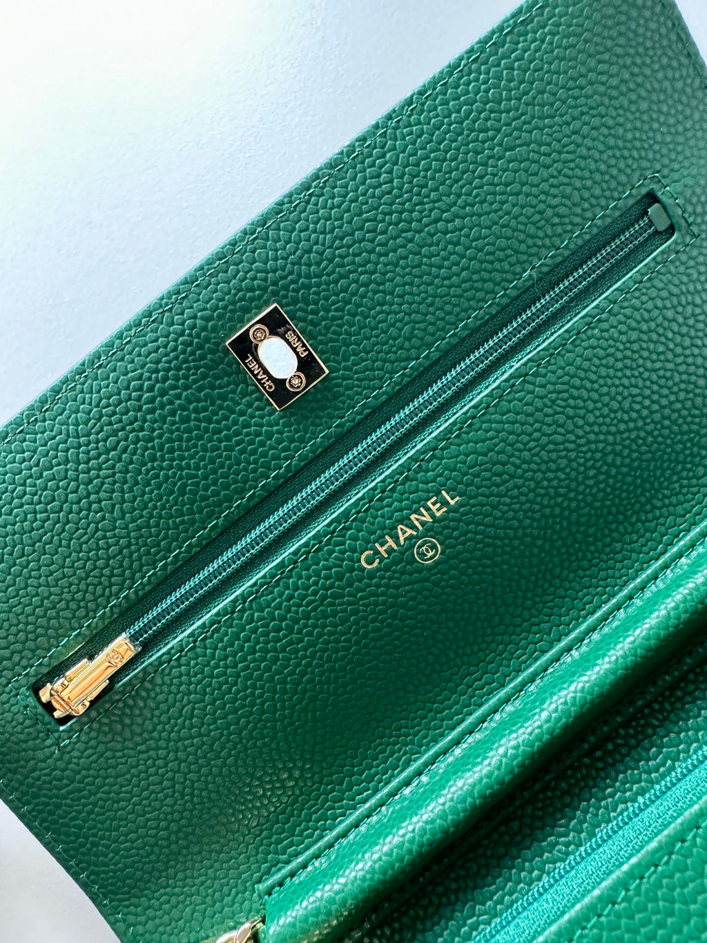 Quilted Classic Wallet on Chain