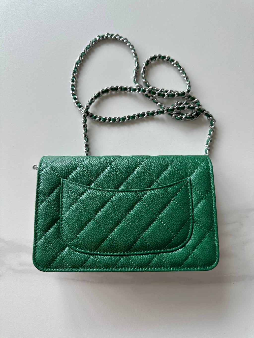 Quilted Classic Wallet on Chain