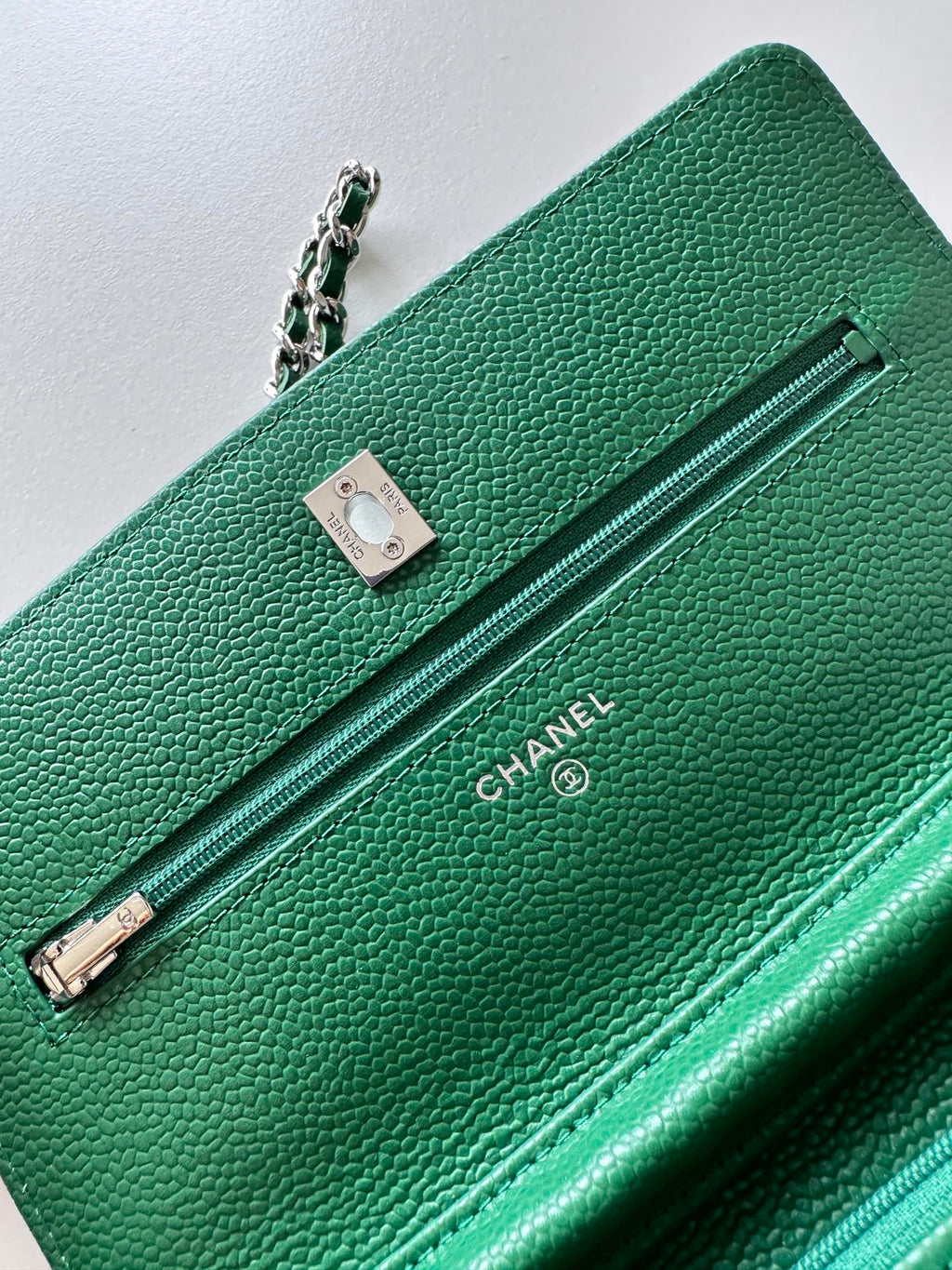 Quilted Classic Wallet on Chain