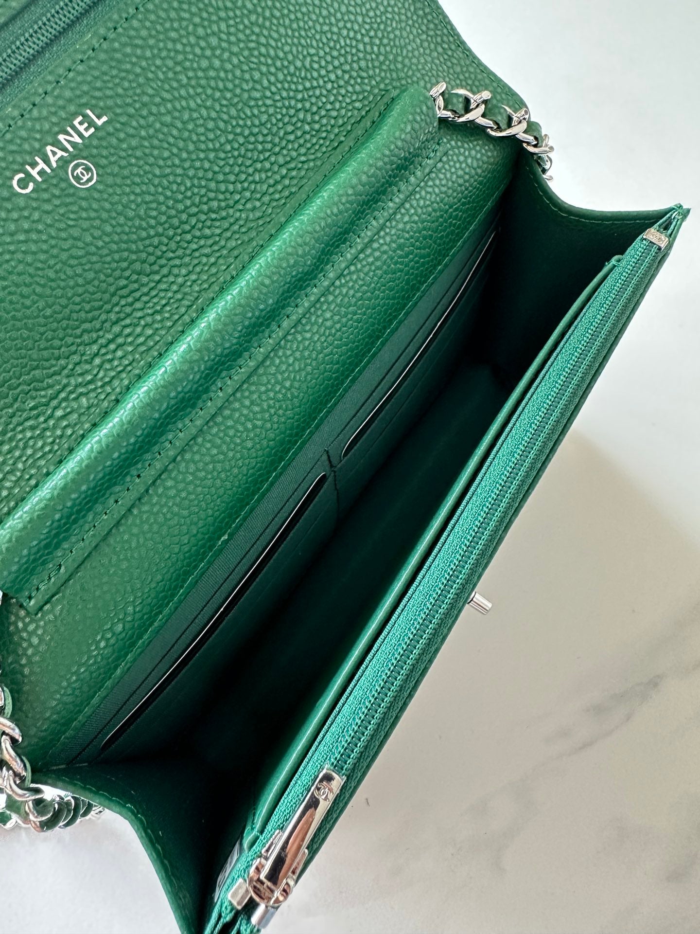 Quilted Classic Wallet on Chain